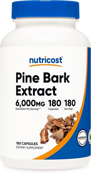 NUTRICOST® PINE BARK EXTRACT 6000 MG 180 CAPSULES