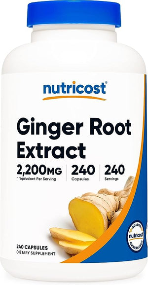 NUTRICOST GINGER ROOT EXTRACT 2200 MG 240 CÁPSULAS