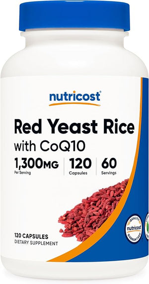 NUTRICOST RED YEAST RICE WITH COQ10 1300 MG 120 CÁPSULAS