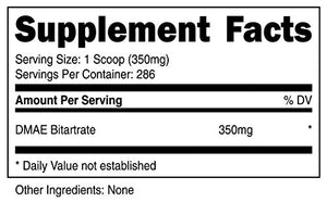 Nutricost DMAE Bitartrate Powder 350 mg 100 grs