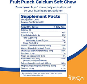 Bariatric Fusion® BONE & METABOLIC SUPPORT FRUIT PUNCH 60 SOFT CHEWS